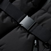 Gewatteerde donsjas dames met ceintuur – warme lange puffer jas voor de winter