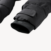 Gewatteerde donsjas dames met ceintuur – warme lange puffer jas voor de winter