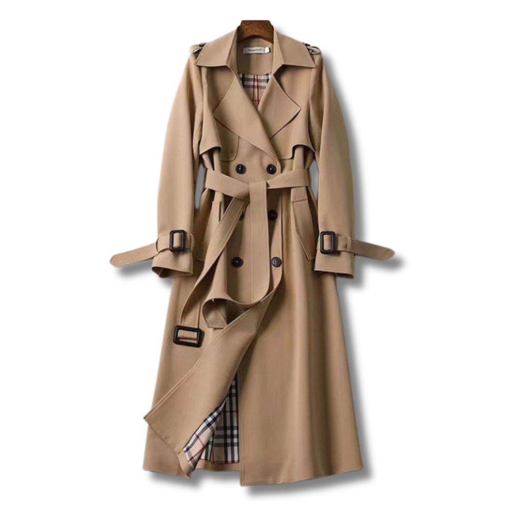 Jualita | Klassieke Trenchcoat voor Dames | Tijdloze Elegantie & Verfijnde Stijl