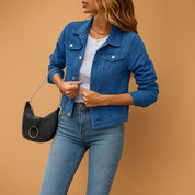 Denim spijkerjasje dames | Klassiek spijkerjack met knopen | Lichte zomerjas