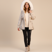 Loravelle dames winterparka – warme jas met capuchon en verstelbare pasvorm