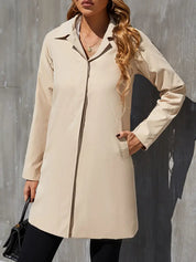 Lange Dames Trenchcoat – Amara | Elegante Jas met Tailleceintuur en Klassiek Design