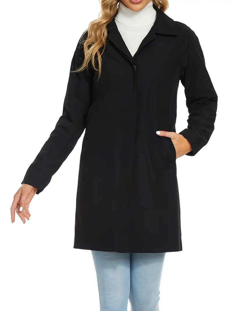 Lange Dames Trenchcoat – Amara | Elegante Jas met Tailleceintuur en Klassiek Design