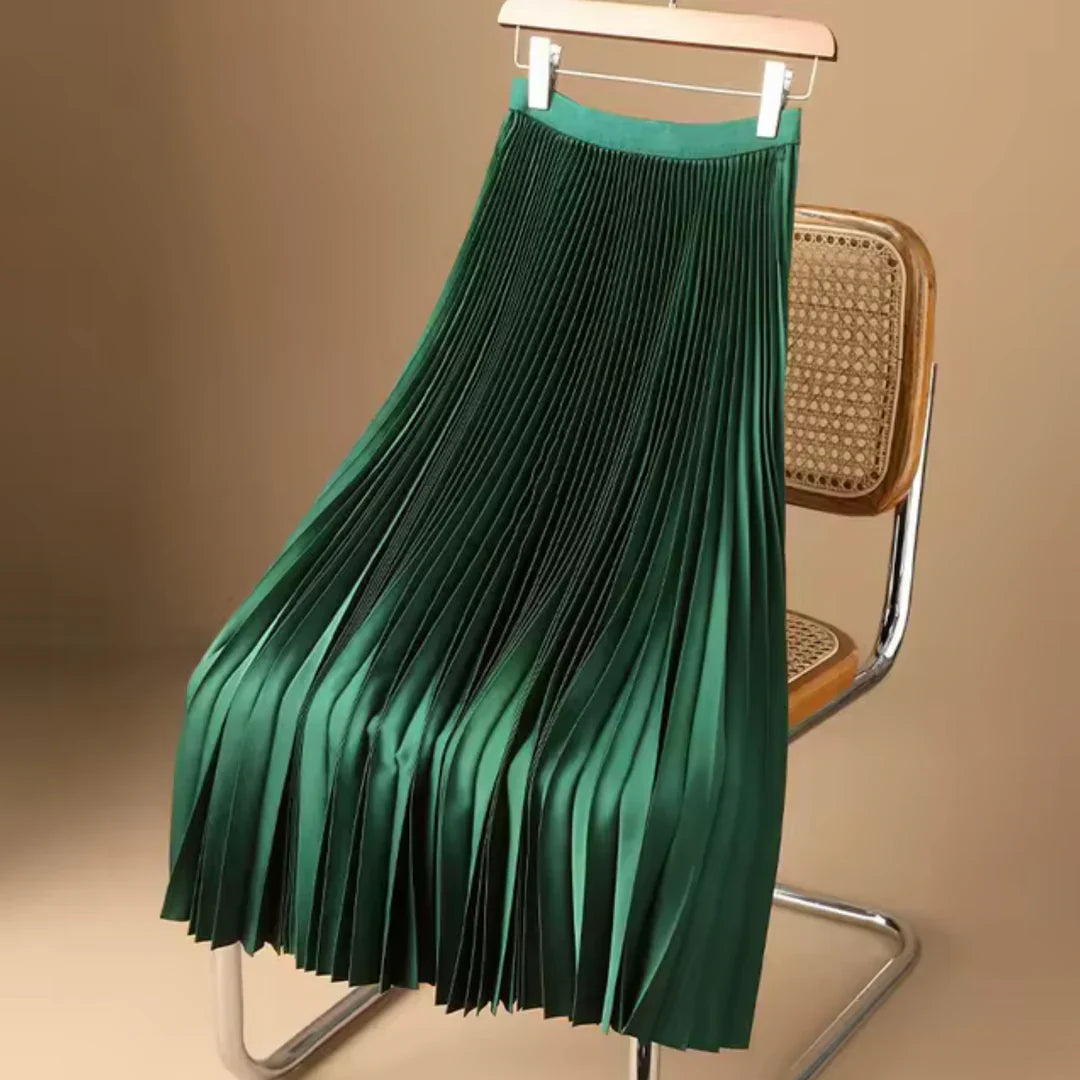 Elegante dames plooirok – stijlvolle midi-rok met flatterende pasvorm