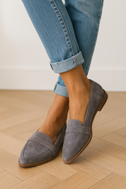 Lorena dames loafers | Elegante instappers met suèdelook | Comfort en stijl
