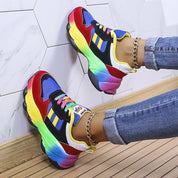 Orthopedische regenboogschoenen dames – stijlvol comfort & pijnvrije passen