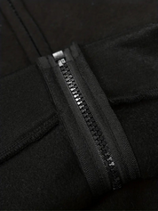 Lange dames hoodie met hoge kraag en rits – comfortabel & casual