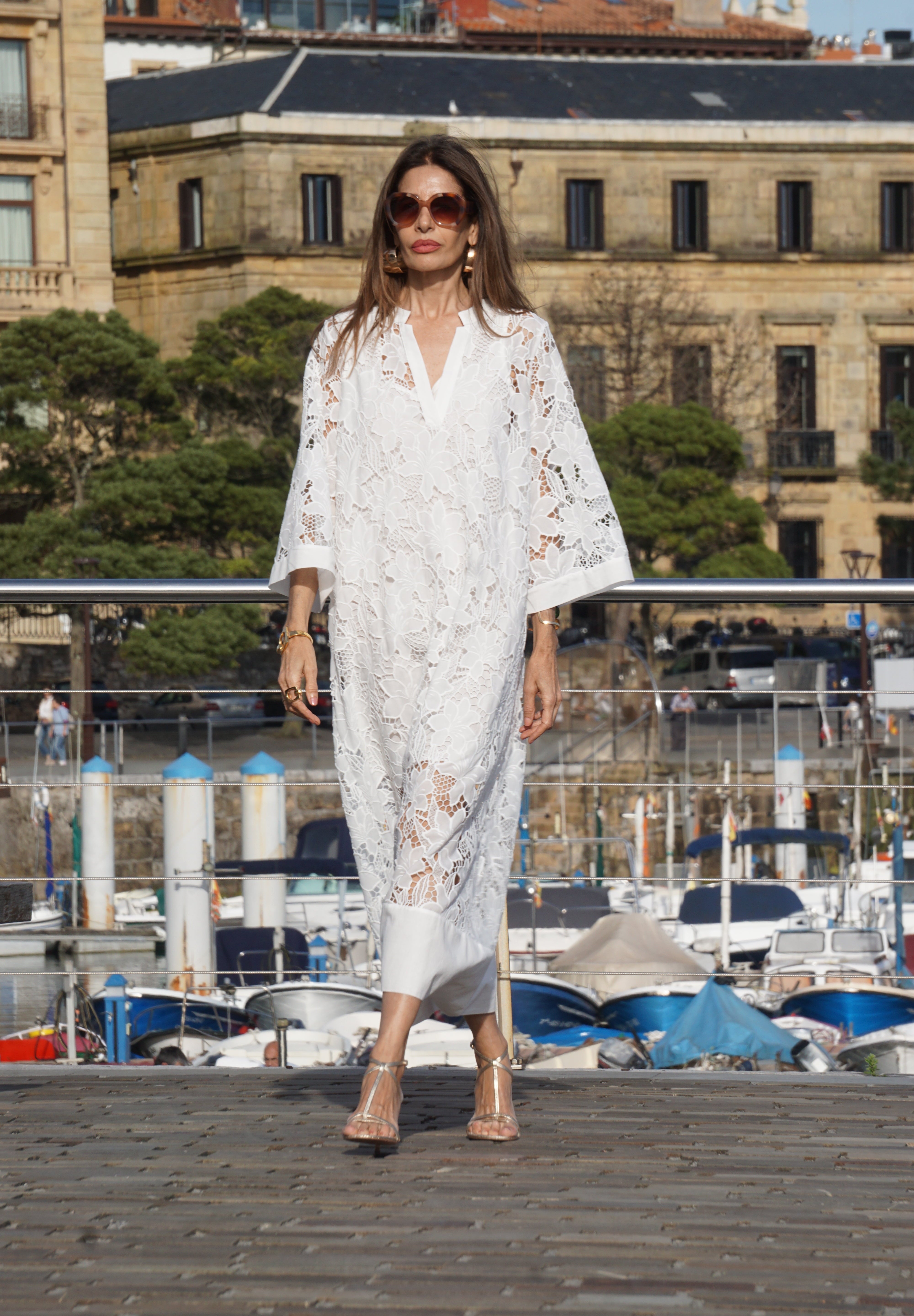 Jurk Luana Lace wit – Elegante Kanten Damesjurk met Onderdress