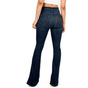 High-Waist Flared Jeans Dames – Retro Bell-Bottom Jeans met Stretch Pasvorm