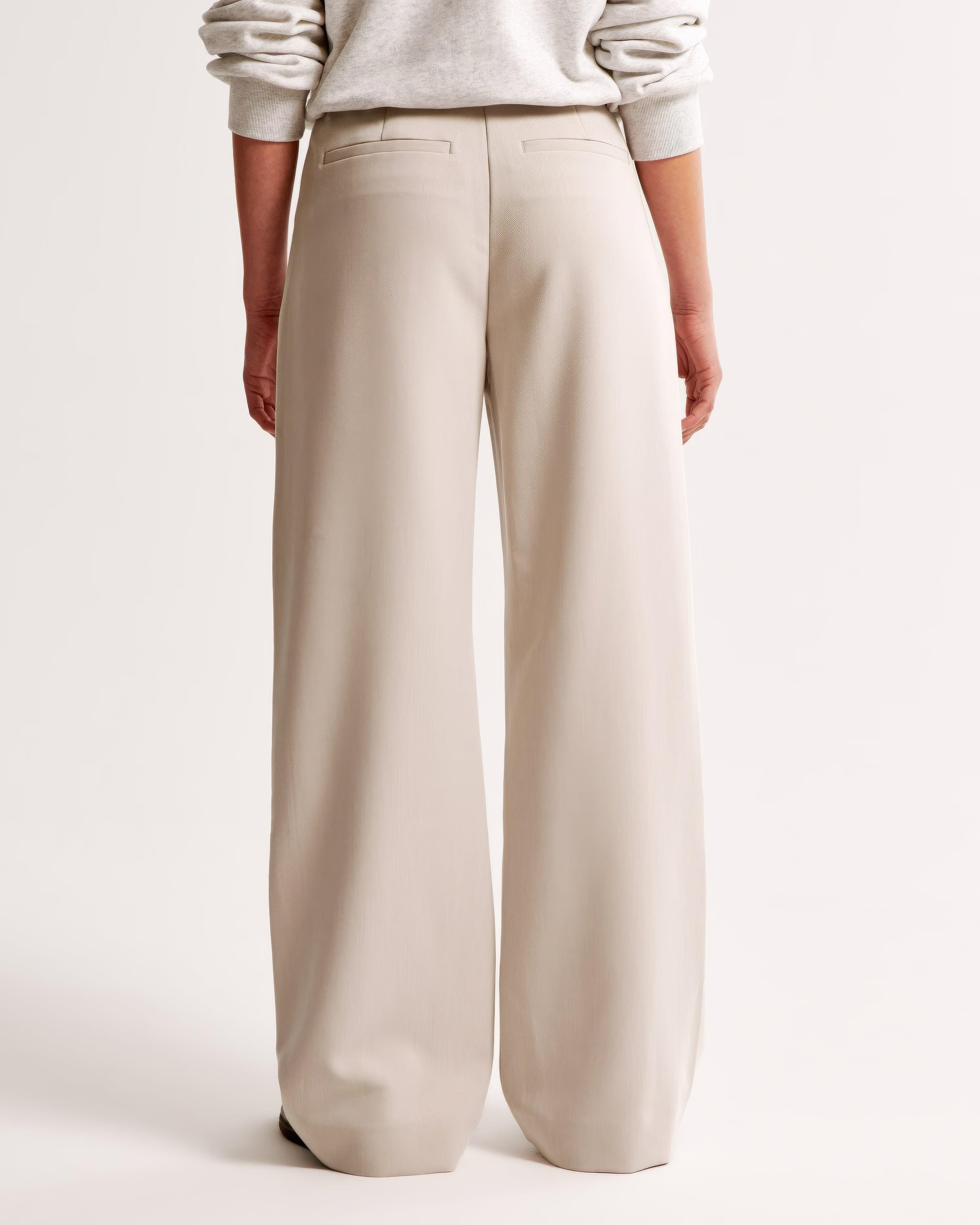 Hoge taille pantalon dames – geplooide pantalon met elegante tapered fit