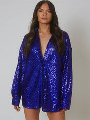 GlitteryDress oversized blouse dames – trendy glanslook & comfortabel