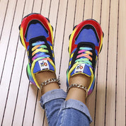 Orthopedische regenboogschoenen dames – stijlvol comfort & pijnvrije passen