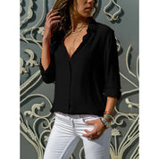 Kayleigh | Dames Lange Mouwen Blouse met Knoopsluiting | Tijdloze Elegantie