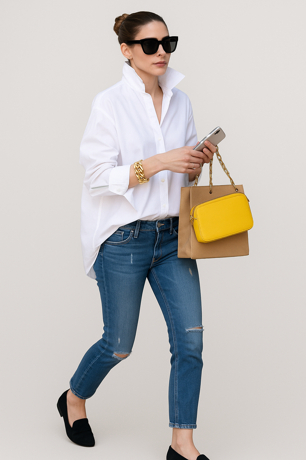 Elegante damesblouse – verfijnde blouse met knoopsluiting en sierlijke details