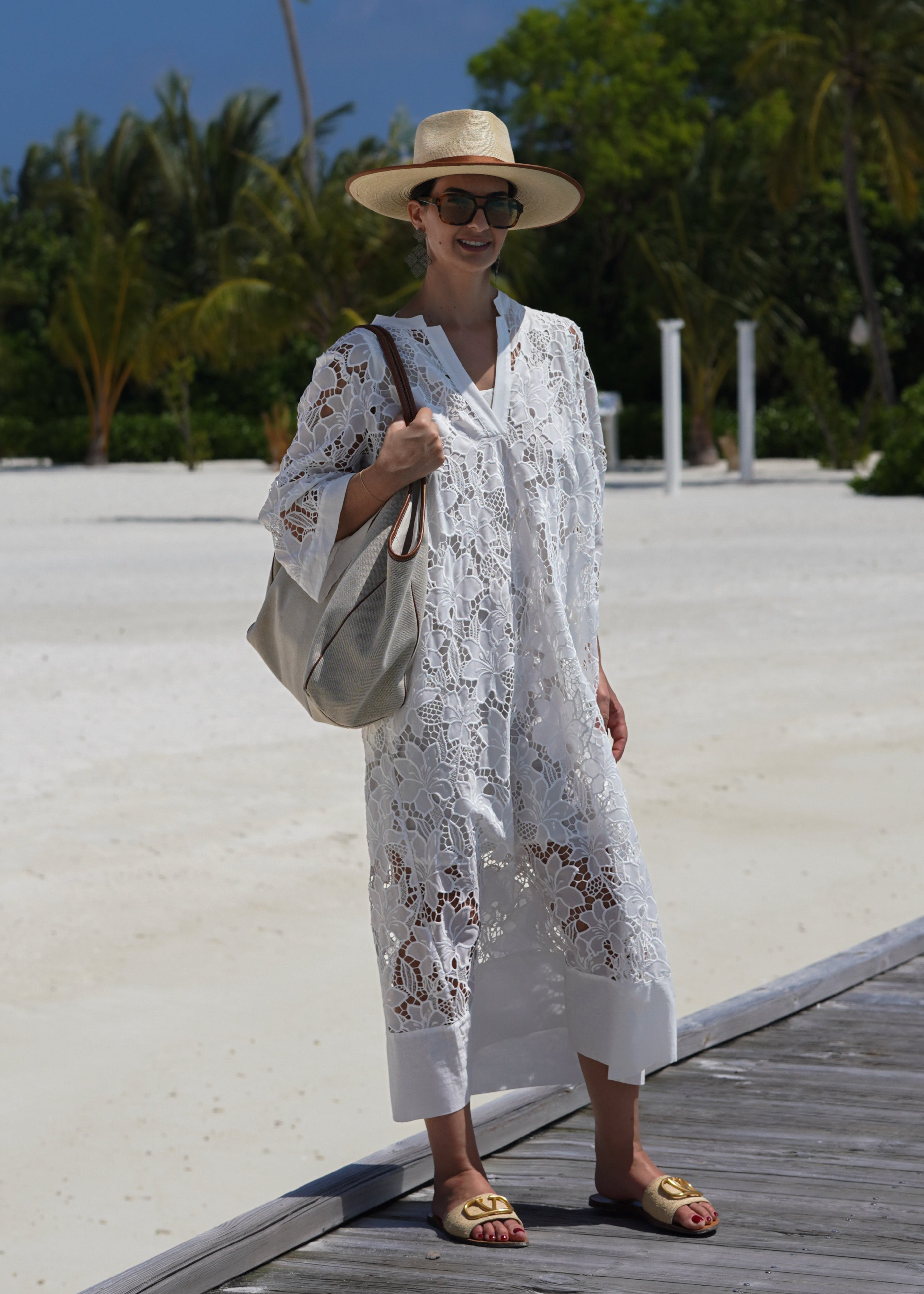 Jurk Luana Lace wit – Elegante Kanten Damesjurk met Onderdress