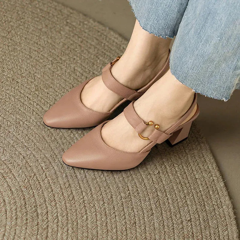Orthopedische hakken dames – comfortabele schoenen met brede hak en schokdempende zool