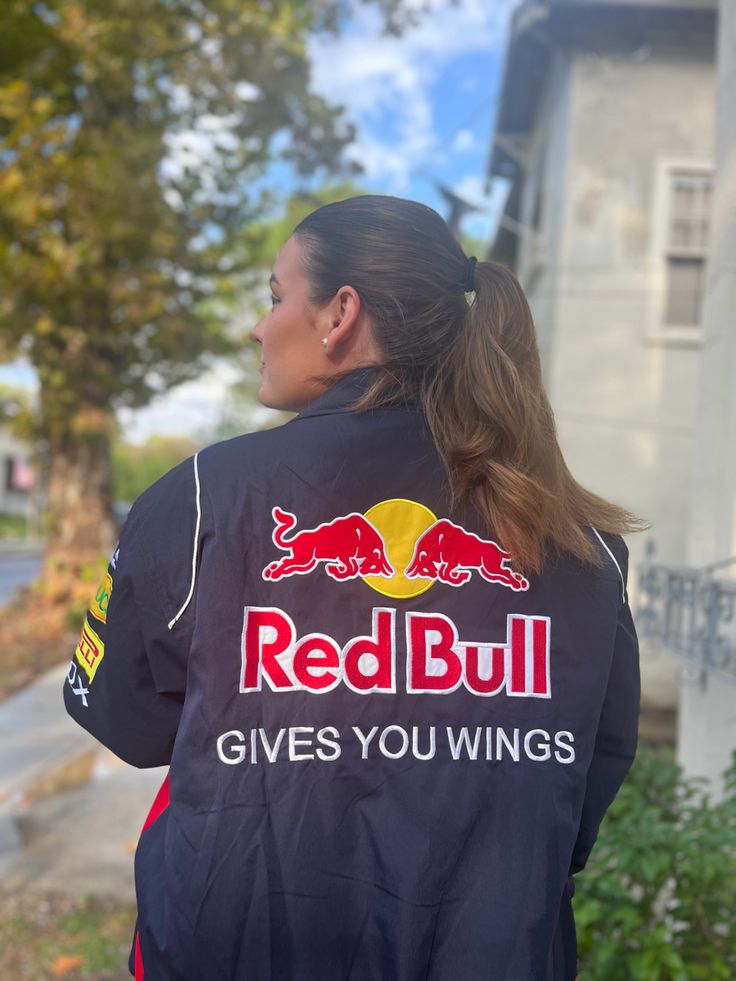 Lia Red Bull Racing jas unisex – oversized streetwear jack met sponsorlogo’s
