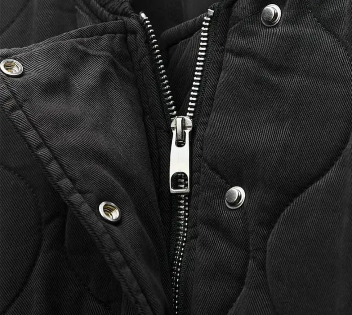 Gewatteerde bomber winterjas dames – oversized quilted jas met casual look