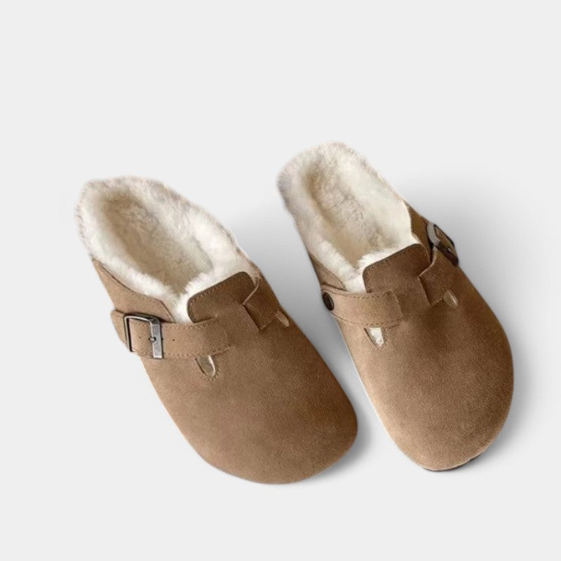 Gleame clogs unisex – leren sandalen met gesp in tijdloos design
