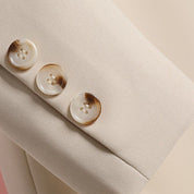 Lange dames blazer – stijlvolle blazer met ceintuur voor elegantie & comfort