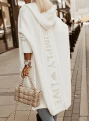 Lange Gebreide Dames Cardigan – Margo | Vest met Capuchon en Oversized Pasvorm