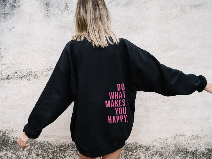 Hoodie dames – casual sweatshirt met capuchon & letterprint