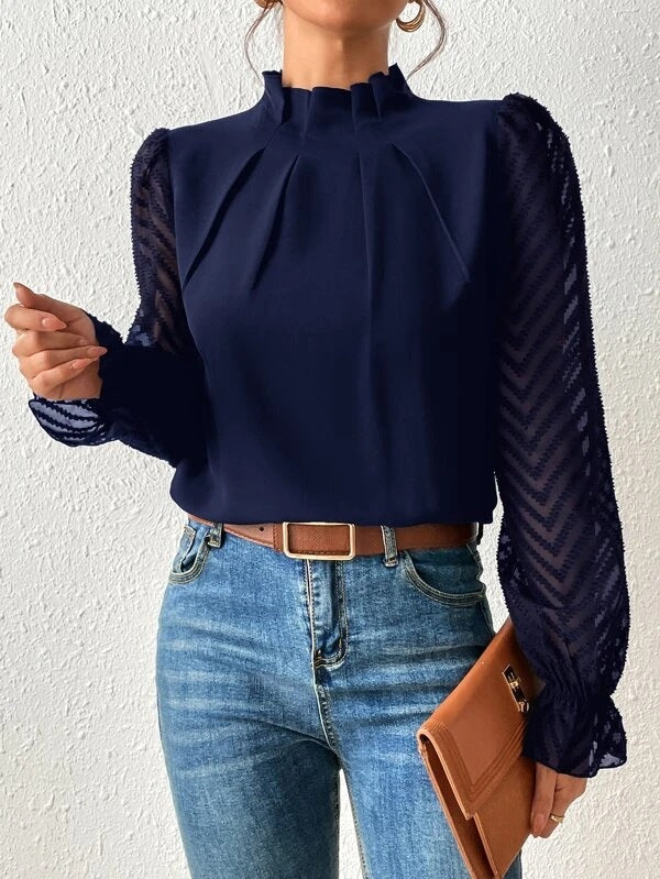 Dames top met print – stijlvol blouse shirt voor werk & vrije tijd