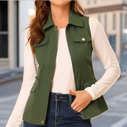 Heidi dames bodywarmer – stijlvolle gewatteerde weste met zakken