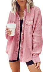 Heidi dames winterjack – oversized wafelstructuur jas met warme voering