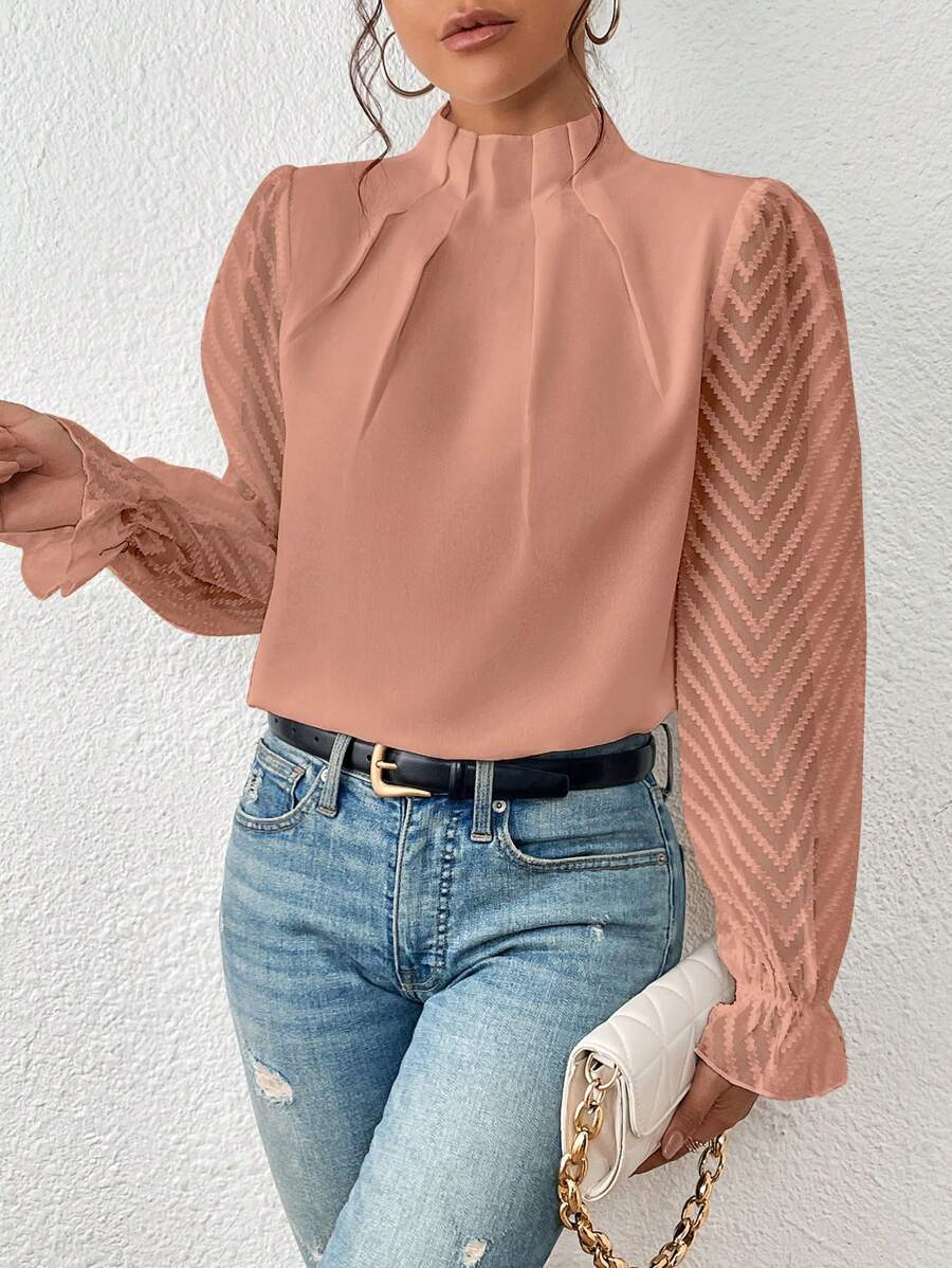 Dames top met print – stijlvol blouse shirt voor werk & vrije tijd