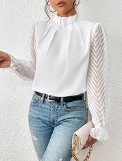 Dames top met print – stijlvol blouse shirt voor werk & vrije tijd