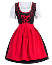 Oktoberfest Dirndl Jurk met Borduurwerk en Schort – Dames