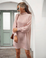 Lilia Lange Wintertrui – Oversized Damestrui met Col en Extra Lange Mouwen