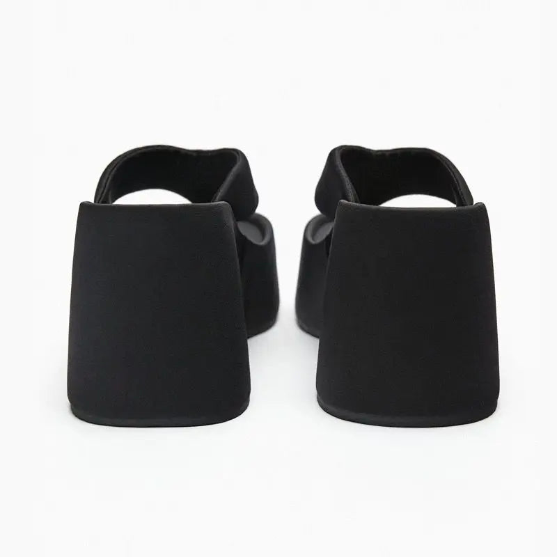 Dames slippers – platform slippers met zachte voering & extra comfort