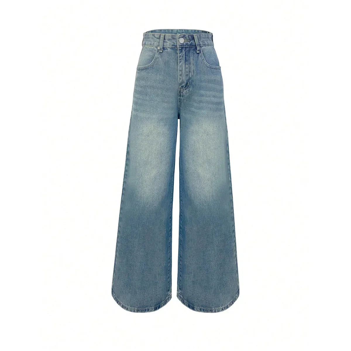 High waist wide leg jeans dames – trendy spijkerbroek in zwart & blauw