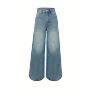 High waist wide leg jeans dames – trendy spijkerbroek in zwart & blauw