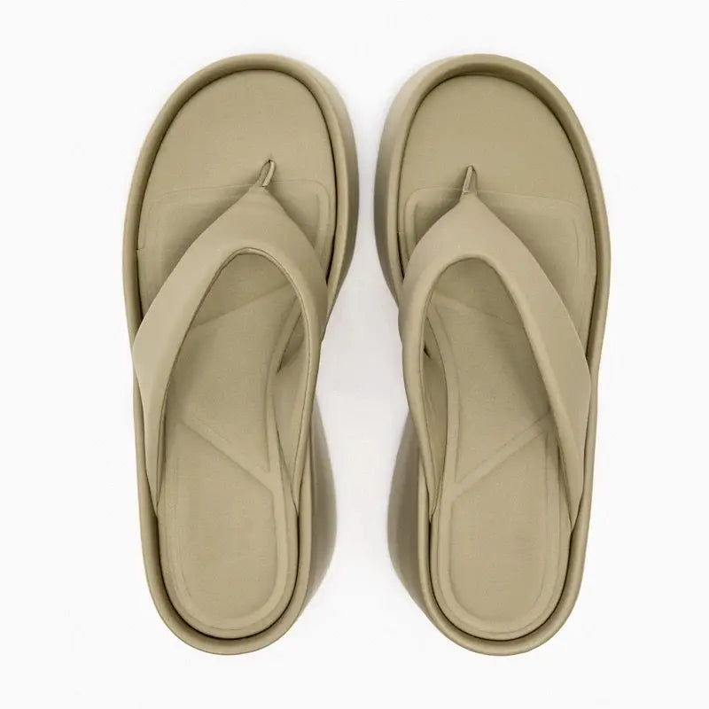 Dames slippers – platform slippers met zachte voering & extra comfort
