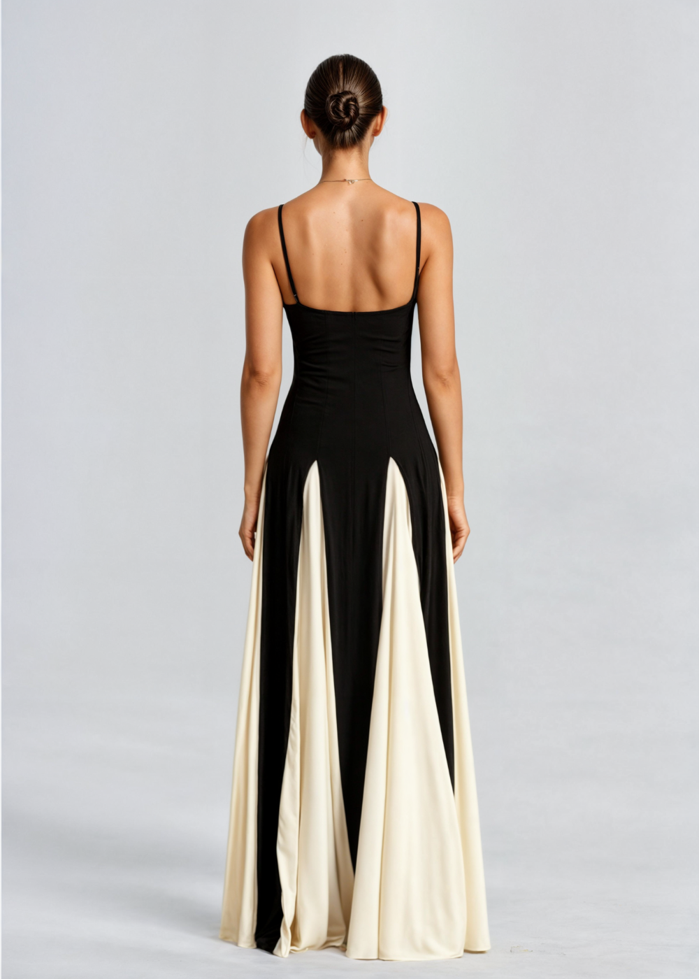 Elegante maxi jurk dames – lange avondjurk met soepele pasvorm