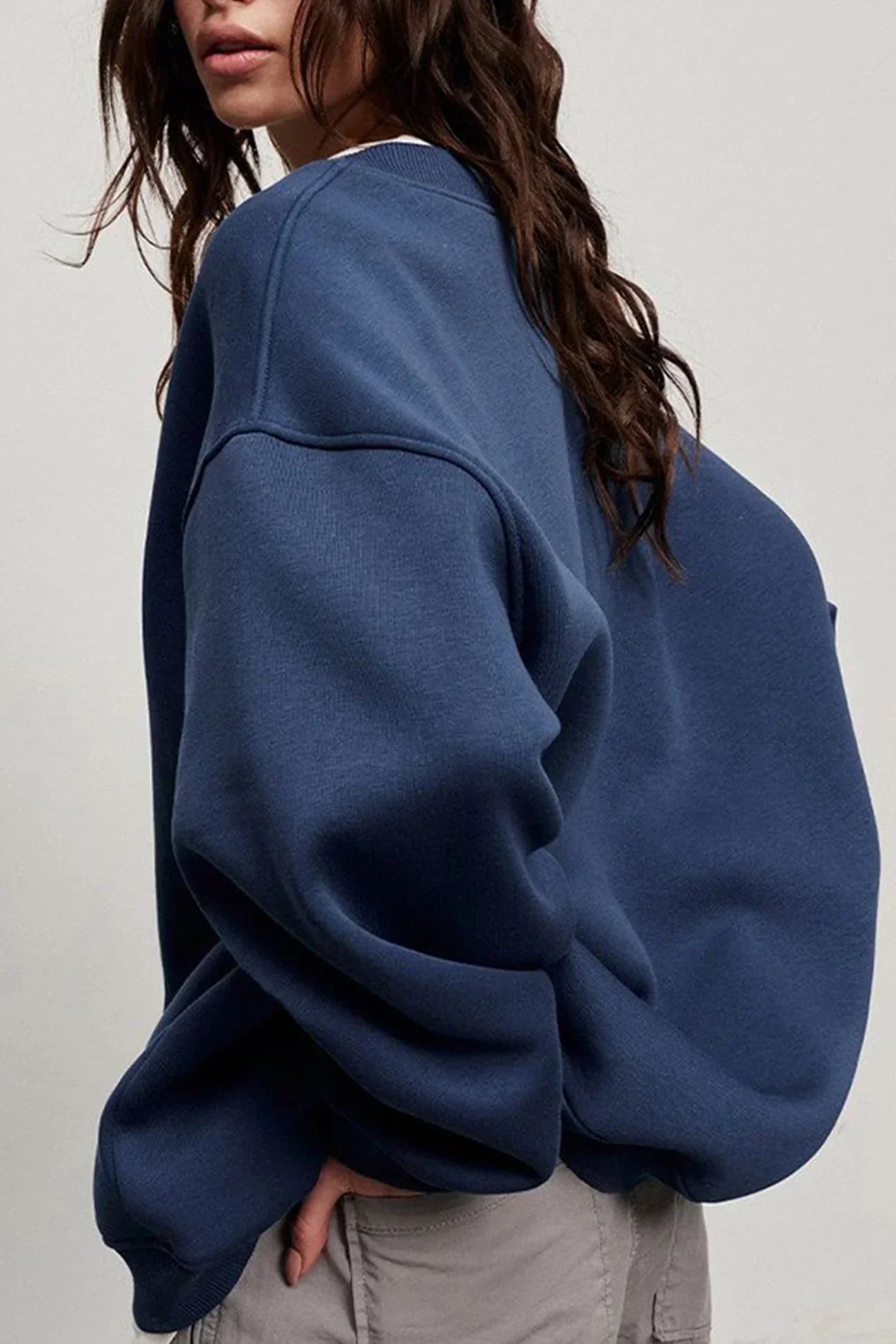 Lola Oversized Sweater Dames – Zachte Trui van Biologisch Katoen met Ronde Hals