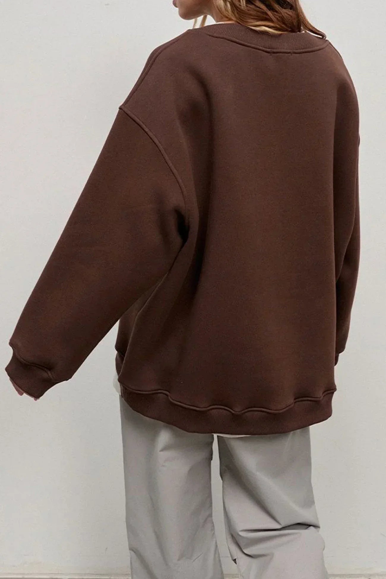 Lola Oversized Sweater Dames – Zachte Trui van Biologisch Katoen met Ronde Hals