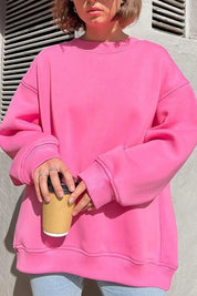 Lola Oversized Sweater Dames – Zachte Trui van Biologisch Katoen met Ronde Hals