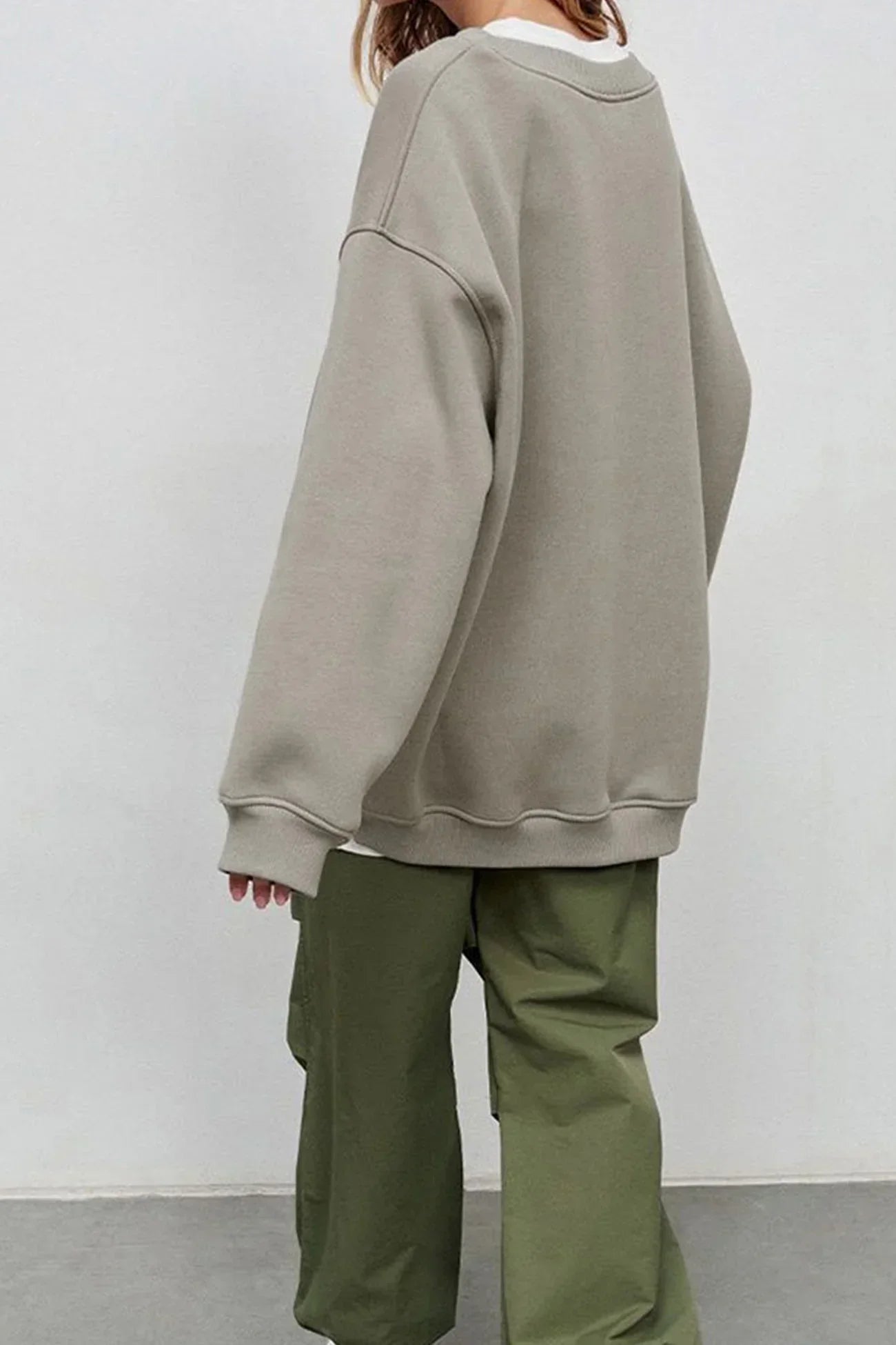 Lola Oversized Sweater Dames – Zachte Trui van Biologisch Katoen met Ronde Hals
