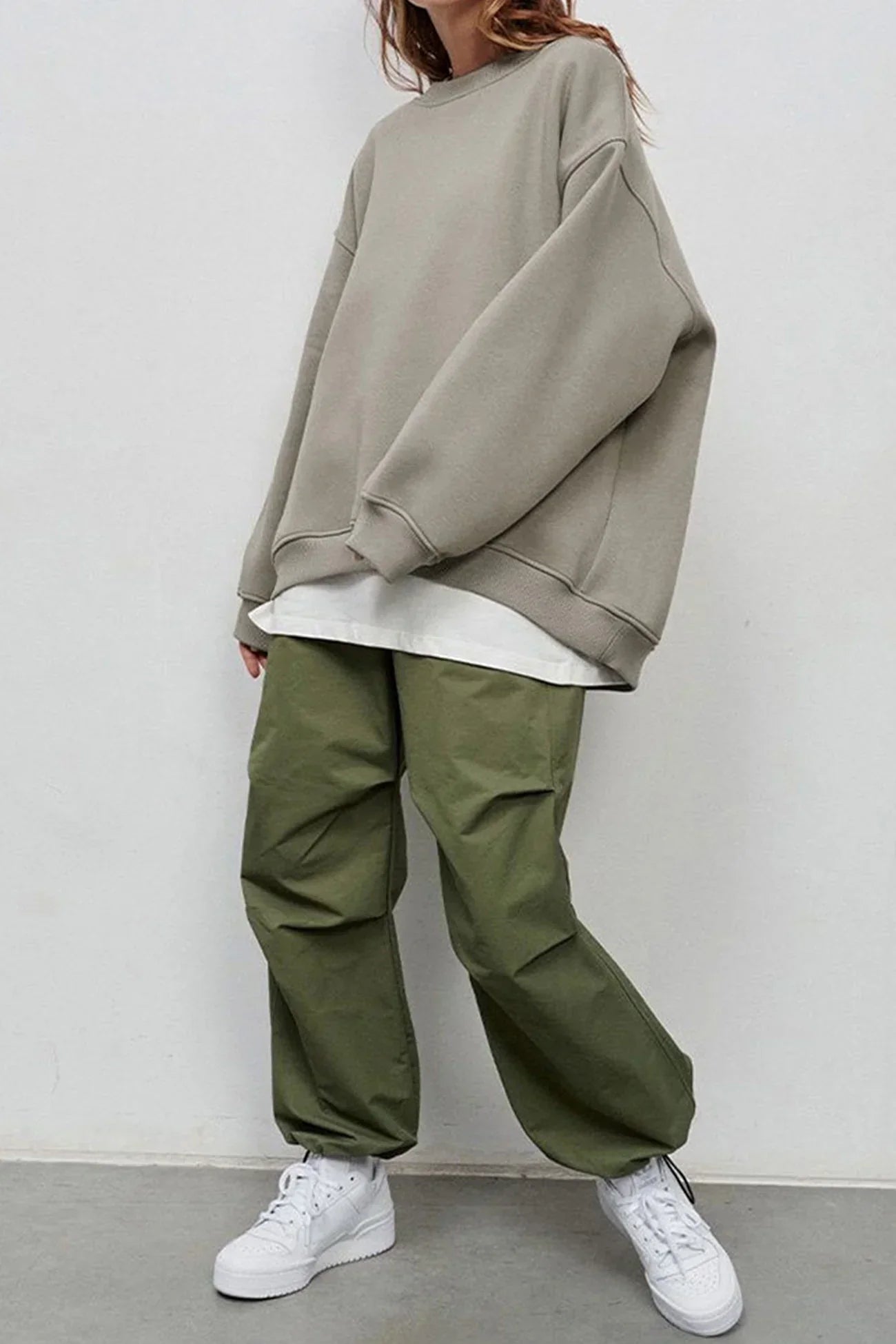 Lola Oversized Sweater Dames – Zachte Trui van Biologisch Katoen met Ronde Hals