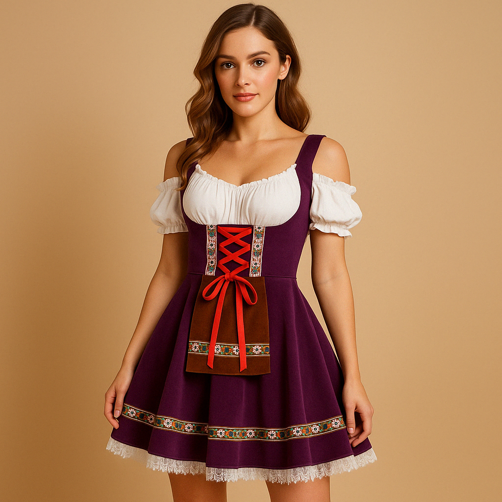 Lieke | Oktoberfest Dirndl Jurk voor Dames met Traditionele Flair