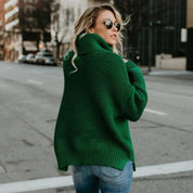 Oversized Coltrui Dames – Warme Gebreide Trui van Premium Kwaliteit