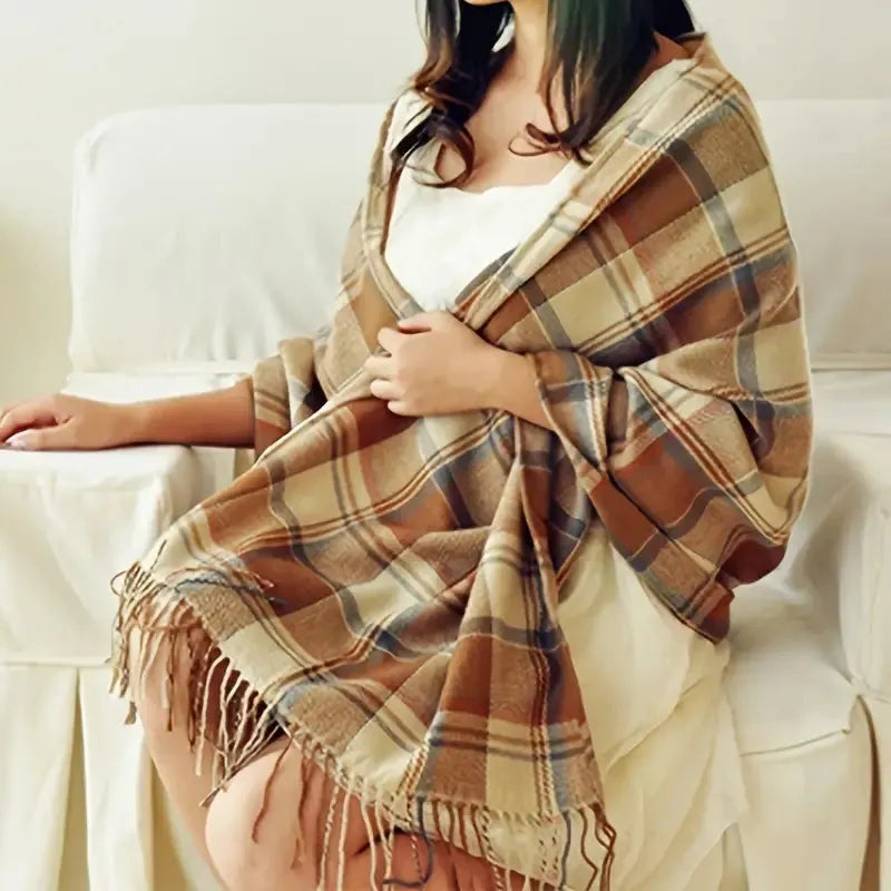 Kasjmier Sjaal Dames – Coleen | Zachte & Warme Sjaal met Stijlvol Design