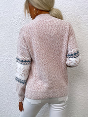 MALIE dames trui – warme Scandinavische wintertrui met stijlvol patroon