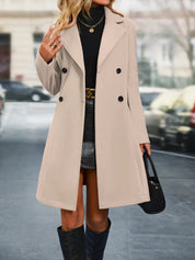 Omkeerbare Lange Winter Trenchcoat – Dames | 2-in-1 Elegant Design