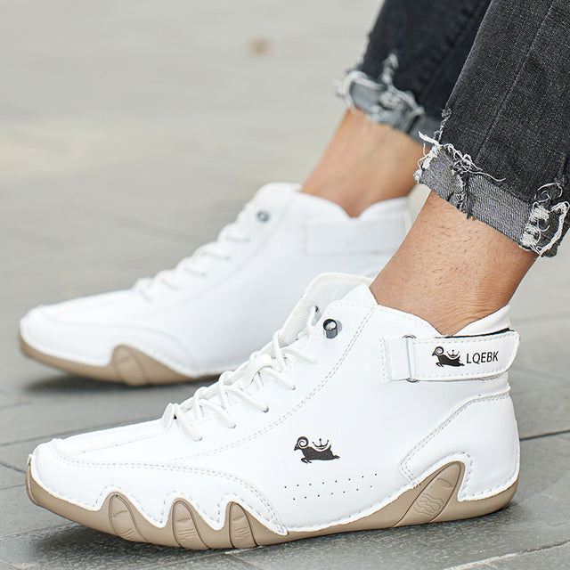 Decks blotevoetschoenen leer | Orthopedische antislip schoenen | Unisex barefoot schoenen