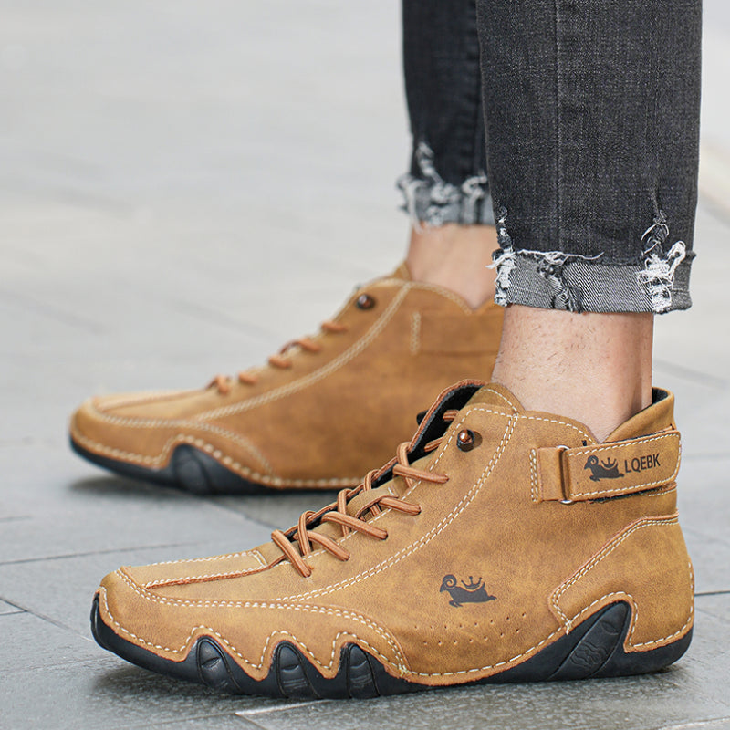 Decks blotevoetschoenen leer | Orthopedische antislip schoenen | Unisex barefoot schoenen